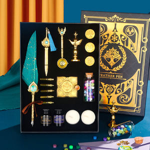 Juego de Plumas Mágicas de Fantasía de Lujo para Escribir y Uso Estudiantil, Hechas de Metal Duradero - Product Image 4