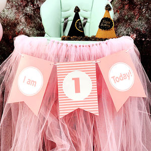 Decoración para Fiesta <span class=keywords><strong>de</strong></span> Primer Cumpleaños <span class=keywords><strong>de</strong></span> Bebés Niños y Niñas <span class=keywords><strong>de</strong></span> Un Año, Pancarta <span class=keywords><strong>de</strong></span> Feliz Cumpleaños, Pancarta <span class=keywords><strong>de</strong></span> Papel para Cumpleaños - Product Image 1