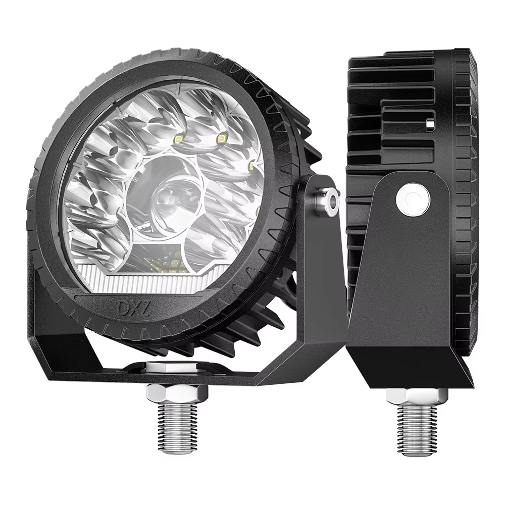 DXZ Factory 5-Inch 9-30V 32W LED Work Light with White/Yellow DRL New Condition Offroad Driving Pods Spotlight for Truck