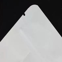 Sac à fermeture éclair à fond plat en papier kraft blanc quantité minimale de commande bas personnalisable avec costume de fenêtre pour animaux, nourriture ou jouets, sel de cocktail, etc.