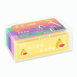 Hilo Dental Desechable con Sabor a Menta, 180 Unidades, en Cajas de Plástico Envasadas Individualmente, Envío Directo Incluido - Product Image 1