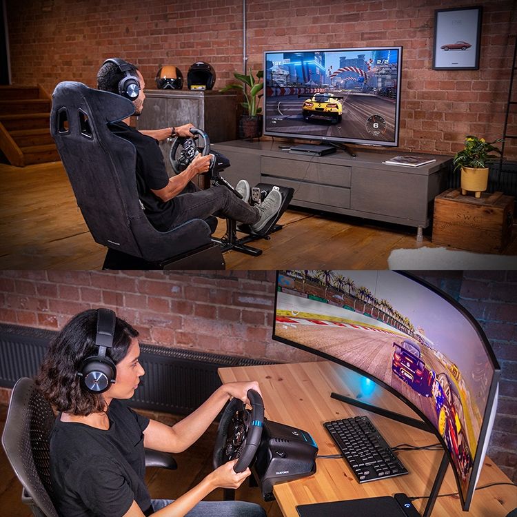 Volante Logitech G923 Con Pedali E Leva Cambio - Per PS5, PS4, PC, Con Force Feedback Realistico - Foto 6