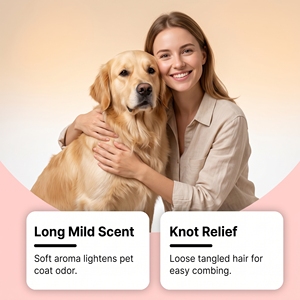 Spray Parfumé <span class=keywords><strong>pour</strong></span> Animaux – Élimine les <span class=keywords><strong>Puces</strong></span> et les Odeurs, Brume Lissante <span class=keywords><strong>pour</strong></span> Chiens et Chats à Poil Long ou Court, Coco Vanille, Écologique, <span class=keywords><strong>Anti</strong></span>-Statique <span class=keywords><strong>pour</strong></span> le Pelage - Product Image 3