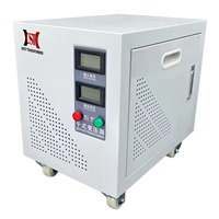 Transformateur d'isolement triphasé de type sec, boîtier à porte unique, entrée 110V, sortie 220V, 5 kW, noyau toroïdal en cuivre, nouvelle énergie