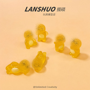 Lanshuo Mini 3D Cartoon Dragon Doll Plastic Resin DIY <b>Car</b> Ornament <b>Decorative</b> Accessories For Desktop And Interior - Product Image 2