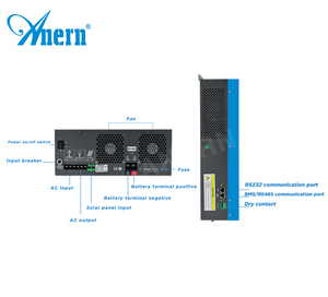 Convertisseur solaire hybride monophasé MPPT Anern à haute efficacité 3 kW 5 kW - Product Image 3