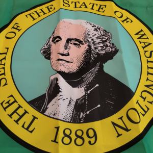 Вышивка флаг штата Вашингтон флаг страны США 210D Оксфорд Вышитый Флаг - Product Image 2