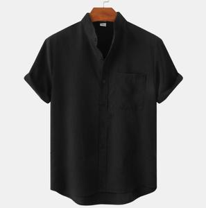Camicie da <span class=keywords><strong>uomo</strong></span> a manica corta semplici di alta qualità da <span class=keywords><strong>uomo</strong></span> in bianco <span class=keywords><strong>oversize</strong></span> <span class=keywords><strong>camicia</strong></span> Casual in <span class=keywords><strong>lino</strong></span> di cotone per <span class=keywords><strong>uomo</strong></span> - Product Image 4