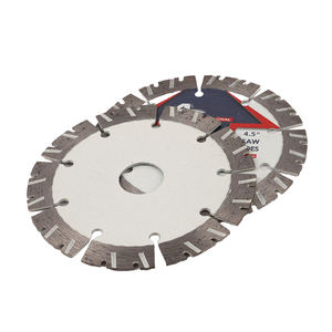 <span class=keywords><strong>Lame</strong></span> de <span class=keywords><strong>scie</strong></span> diamantée segmentée à dents larges de 190 mm de qualité industrielle OEM, finition revêtue de Ti, pour la découpe/le rainurage du béton mural - Product Image 4