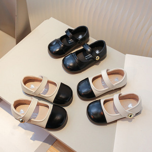 Nouvelles Chaussures de Danse et de Marche Respirantes Style Classique Mary Jane Noires à Talon Fin, Coloris Assortis Princesse, Printemps-Automne - Product Image 1