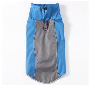 Luxury Durable Blue Polyester Poncho <strong>Dogs</strong> <strong>Waterproof</strong> Reflective Winter/Spring Rain Training <strong>Jacket</strong> Modern Simple Solid - Product Image 2