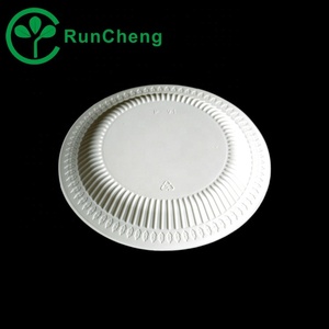 Piatto da portata in plastica PP monouso da 9 pollici, adatto al microonde, con logo stampato, per la conservazione del calore, confezione da 500 pezzi - Product Image 5