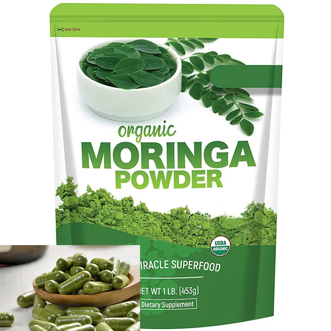 Fabrika kaynağı Moringa çay Moringa yaprağı tozu