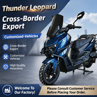 Scooter à essence bleu 150cc, cyclomoteur de rue avec pare-brise