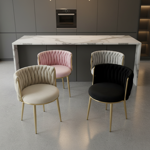 <span class=keywords><strong>Fauteuil</strong></span> moderne confortable avec pieds en métal doré, chaise d'appoint en velours <span class=keywords><strong>beige</strong></span> gris pour la maison, salon, salle à manger, avec coussin - Product Image 1