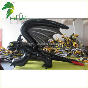 Traje Inflable de Dragón Negro Divertido, de Doble Capa, Traje Inflable de Personaje de <span class=keywords><strong>Película</strong></span>, Traje de Toothless - Product Image 3
