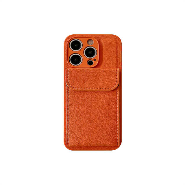 Card Slot Pocket Wallet Bag Phone Case for iPhone 13 12 11 Pro Max 16 14 15 Plus Shockproof Imitation Leather Cover