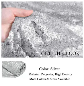 Großhandel nigerian ischen Luxus benutzer definierte Bling Bling elastische 3mm Silber Stickerei Mesh Spitze Tüll Pailletten Stoff für Brautkleid ung