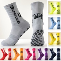 Fait sur mesure populaire de haute qualité Compression Grip Chaussettes athlétiques anti-dérapant Football Chaussettes hommes enfants Fs Sports Soccer Chaussettes