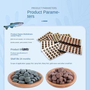 Nourriture pour poissons à haute teneur en protéines, vers de sang et spiruline, probiotiques pour les petits poissons tropicaux, toutes les étapes de vie, gain musculaire, durée de conservation de 2 ans - Product Image 4