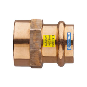 ท่อทองแดงสแตนเลสแบบกดสำหรับผู้หญิงแบบตรง22X1ท่อทองแดงกลึงขนาด12มม. พื้นผิวเรียบ - Product Image 3