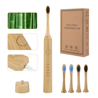 Cepillo de Dientes Eléctrico Ultrasónico Recargable Ecológico IPX7 con Cabezales Reciclables de Fibra Vegetal