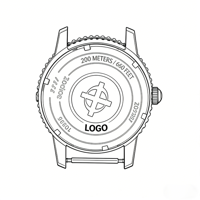 Premium Luxury Watch case Custom Titanium Stainless Steel NH35 Dive Watch Case with Water Pressure Ratings 20/30/50/100/300Bar