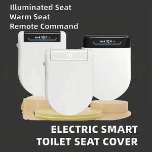 Sièges de toilette intelligents automatiques enfichables chauffage instantané électrique anneau de siège sec chaud couverture de toilette intelligente allongée en plastique domestique - Product Image 5