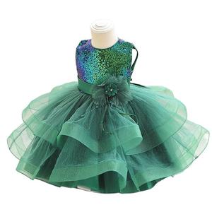 Vestido de Cumpleaños para Niña 2026, Vestidos de Dama de Honor con Lentejuelas y Flores para Bodas, Vestido de Princesa para Niñas, Vestidos Elegantes - Product Image 1