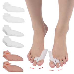 Corrector de juanetes, separador de dedos de gel, separador de dedos, separador de dedos, Corrector de silicona, Pulgar en valgo con agujero - Product Image 1