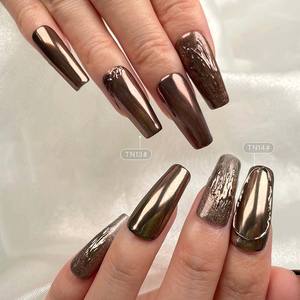 Poudre de chrome à effet miroir brillant 6 couleurs, Pigment de titane de couleur kaki foncé - Product Image 6