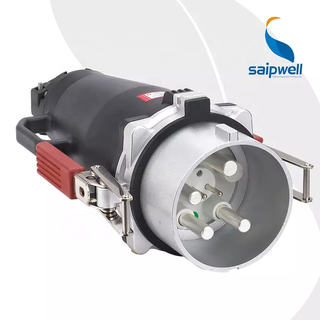 Plugs Sockets SAIPWELL SP75001 4P 250A IP67 High AMP Waterproof Industrial Plug