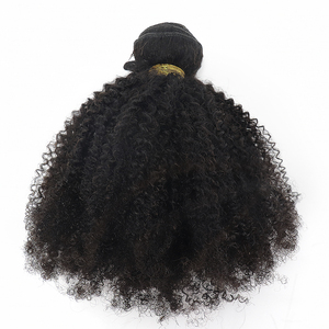 Mèches de cheveux humains bruts non traités, bouclés et crépus, pouvant être décolorées en <span class=keywords><strong>613</strong></span>, mèches de cheveux vietnamiens bruts bouclés - Product Image 1