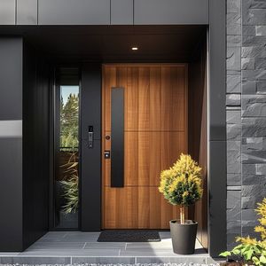 CBMMart <span class=keywords><strong>Porte</strong></span> <span class=keywords><strong>d</strong></span>'<span class=keywords><strong>entrée</strong></span> personnalisée <span class=keywords><strong>Porte</strong></span> en bois en acier <span class=keywords><strong>avec</strong></span> panneau de verre <span class=keywords><strong>fixe</strong></span> pour <span class=keywords><strong>entrée</strong></span> <span class=keywords><strong>d</strong></span>'appartement et de villa <span class=keywords><strong>Porte</strong></span> extérieure en bois - Product Image 4