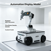 Modèle d'affichage de bras robotique industriel pour hall d'exposition et vitrine de salon professionnel