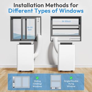 Climatiseur portable AirOrig 14000 Btu 3 en 1 avec minuterie et mode veille pour les pièces jusqu'à 450 pieds carrés - Product Image 5