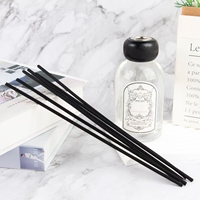 Bouteille en verre de diffuseur de bâton de rotin de fibre d'huile de parfum sans flamme de marque de distributeur personnalisée en gros avec diffuseur d'anche