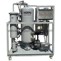 Nouvelle machine de purification d'huile de transmission sous vide HOPU, traitement d'huile lubrifiante et purification d'huile de compresseur avec PLC, garantie 5 ans