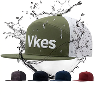 Gorra Trucker de 6 Paneles con Parche de Cuero Personalizado, Logotipo Bordado en 3D, Gorra Deportiva de Béisbol, Gorra de Golf Perforada con Corte Láser