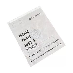 Custom zip lock unique t-shirts <b>plastic</b> packaging frosted zipper <b>bag</b> <b>clothes</b> matte ziplock <b>bags</b> with logo <b>for</b> garment clothing - Product Image 5