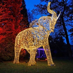 Hot Bán Giáng Sinh <span class=keywords><strong>Motif</strong></span> Chiếu Sáng Ngoài Trời Chiếu Sáng Trang Trí Nội Thất Động Vật Kỳ Nghỉ Chiếu Sáng 3D Con Voi Hình Đèn - Product Image 4