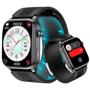 Montre connectée S101 avec pompe à air, écran AMOLED, ECG, fréquence cardiaque, pression artérielle, surveillance de la température, suivi de la santé avec airbag - Product Image 1