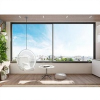 Ventanas Corredizas de Aluminio con Aislamiento Térmico, Diseño Moderno, Resistentes al Viento, con Pantalla de Acero Inoxidable Horizontal y Vidrio Insonorizado Lukliving