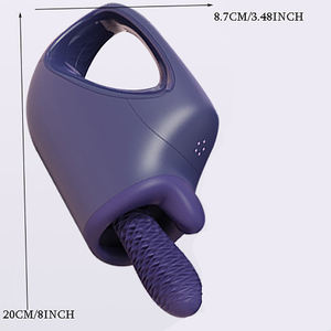 <span class=keywords><strong>Masturbador</strong></span> púrpura AK G1 <span class=keywords><strong>profesional</strong></span> de alta calidad para mujeres, cañón telescópico completamente automático, vibrador de tamaño de equipaje - Product Image 3