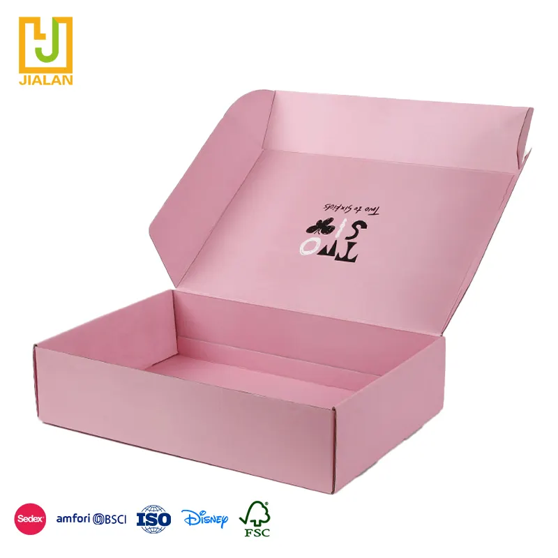 Online Best Service Rosa saubere Verpackung mit minimalist ischen Ikonen niedlichen Design benutzer definierte Süßigkeiten und Geschenk box für Kinder