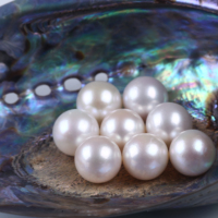 Perles naturelles Edison pour fabrication de bijoux, perles rondes d'eau douce blanche de haute qualité, taille 16mm, amples