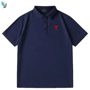 <span class=keywords><strong>Polo</strong></span> da Uomo Classica Casual a <span class=keywords><strong>Manica</strong></span> Corta in Cotone 100% Personalizzata con Ricamo - Vendita all'Ingrosso - Product Image 2