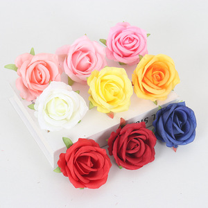 Jessie Fleurs artificielles en soie, roses, décoration de mariage, accessoires pour la maison, décoration photographique, multicolores, 8 pièces - Product Image 2