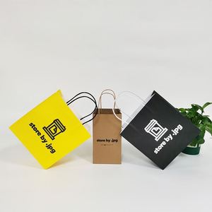Bolsas de Papel Kraft para Compras, con Logotipo Personalizado, para Café, Té, Cerveza y Bebidas, con Asas Retorcidas, Ecológicas y Reciclables, en Oferta - Product Image 3
