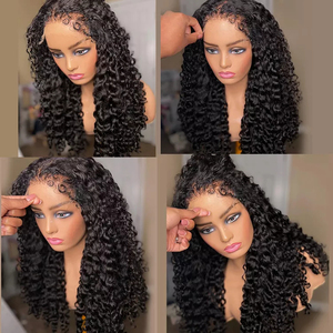 Peluca de Cabello Humano Brasileño Virgen con Frente de Encaje HD 13x4/13x6, Estilo Ondulado, con Pelo de Bebé, Línea de Cabello Natural 4C Kinky Edges, Venta al Por Mayor - Product Image 3